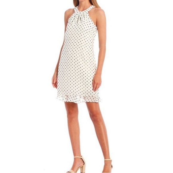 Alex Marie Dresses & Skirts - ALEX MARIE PAMELA POLKA DOT HALTER NECK DRESS SIZE 14P NWOT